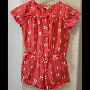 Gymboree Romper, girls size 6, rose pink